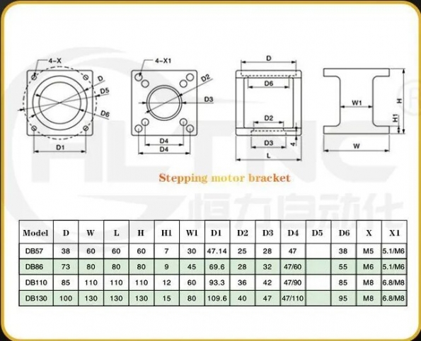 Кронштейн для двигателя  DB-86 (nema34) в интернет магазине ЧПУ Центр