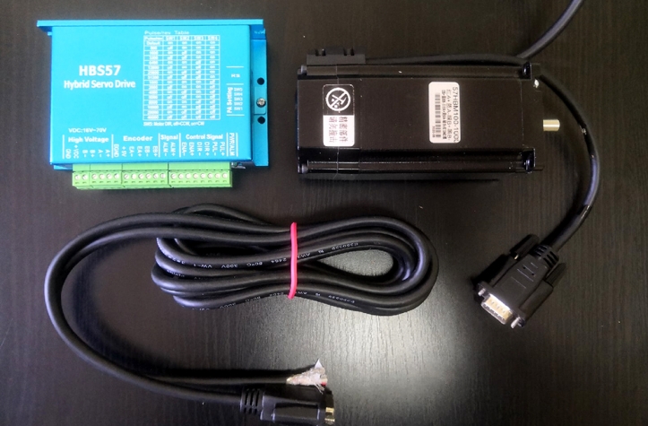 Комплект гибридный сервопривод с энкодером 57HBM100-1000-2.5N.m+HBS57 интернет магазин комплектующих ЧПУ Центр